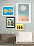 EAST END PRINTS 83 Oranges 'Distracted Reader' Framed Print