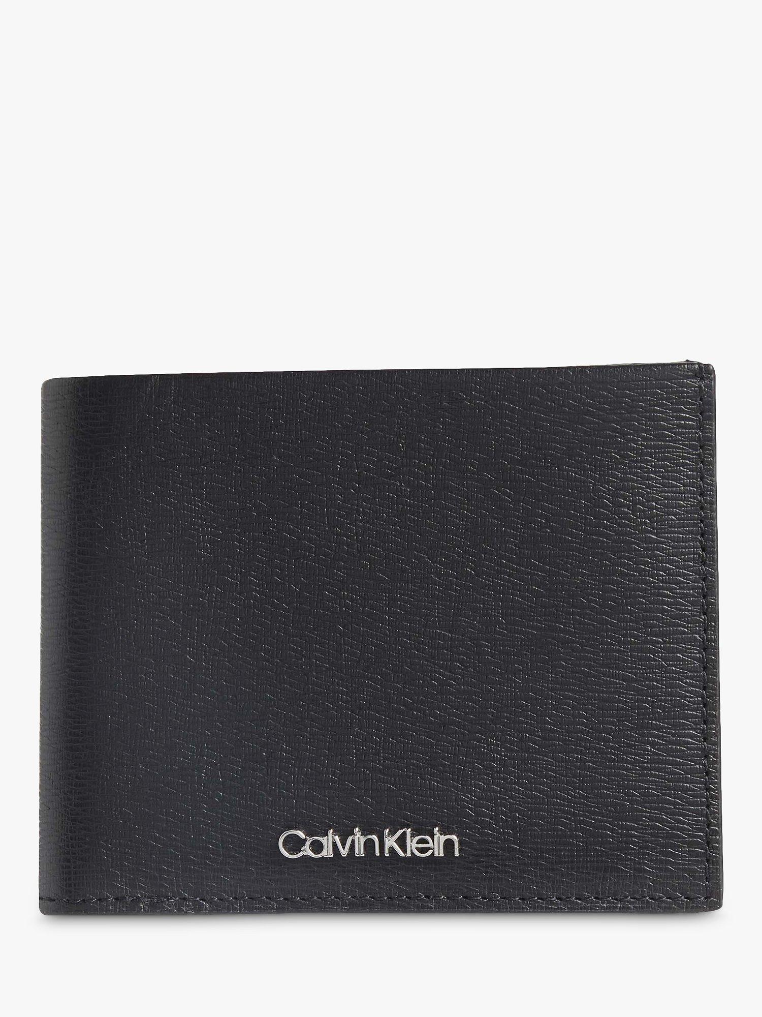 Calvin Klein Minimalism Bifold Leather Card Holder, Black