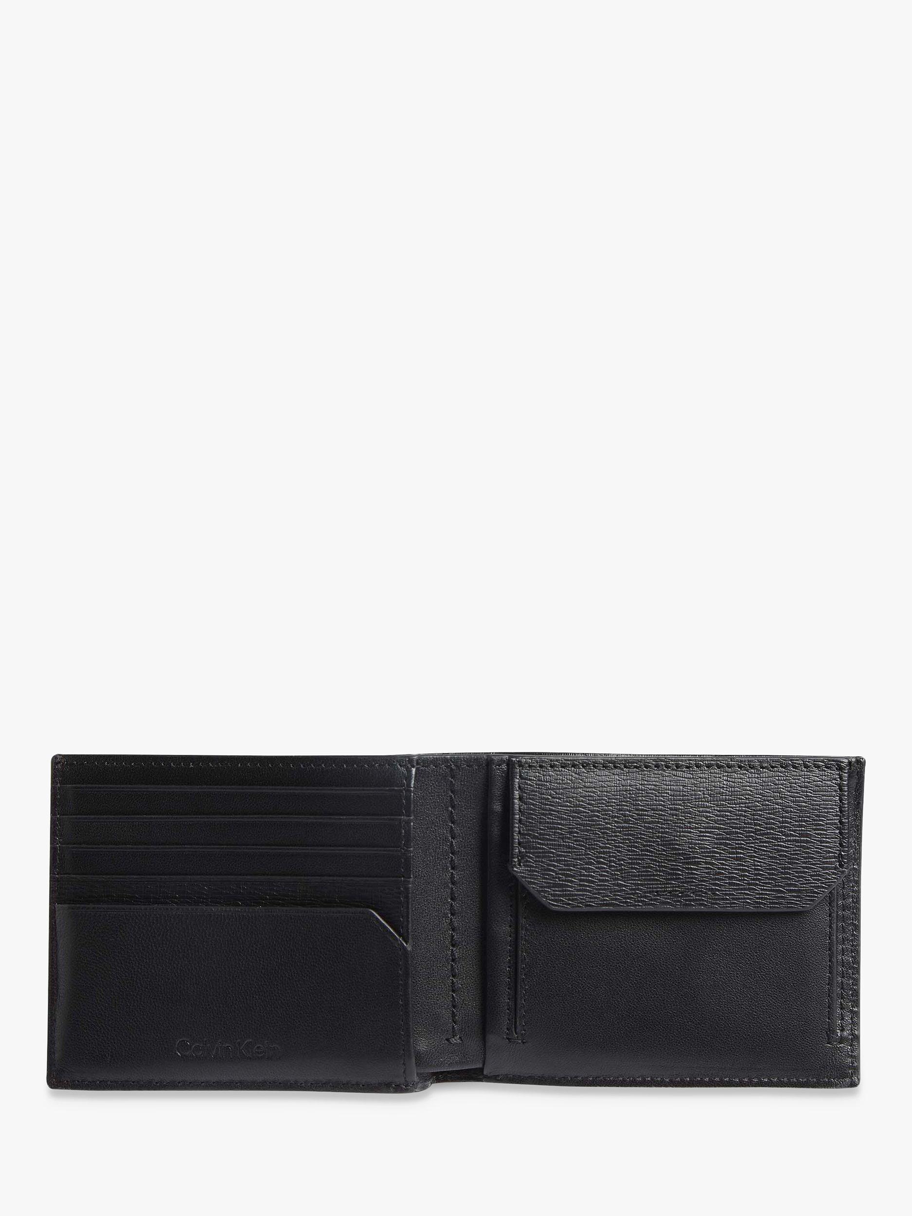 Calvin Klein Minimalism Bifold Leather Card Holder, Black