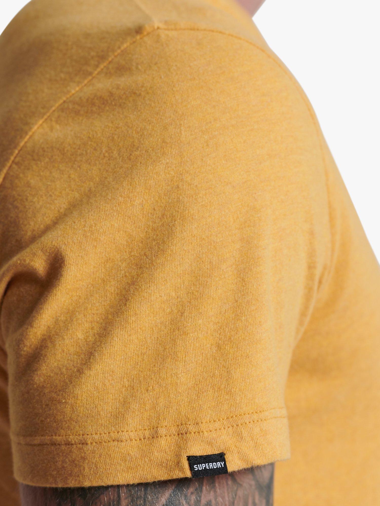 Product image 4 of 6, which shows Superdry Organic Cotton Vintage Embroidered T-Shirt, Ochre Marl, M