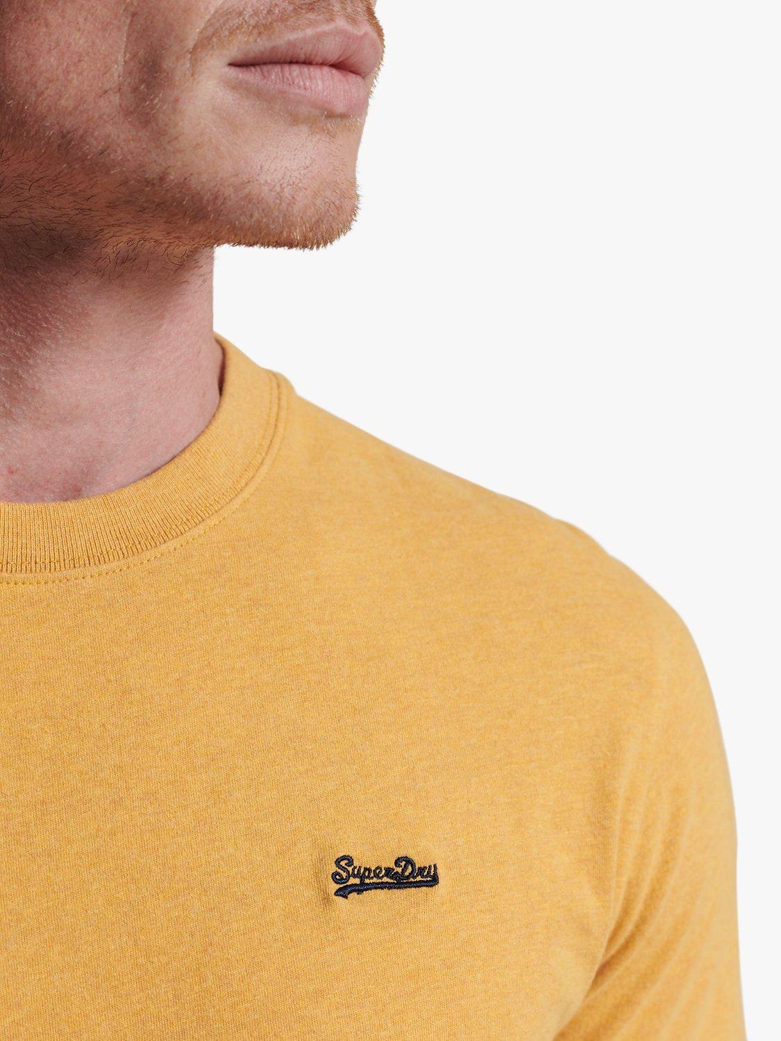 Product image 5 of 6, which shows Superdry Organic Cotton Vintage Embroidered T-Shirt, Ochre Marl, M