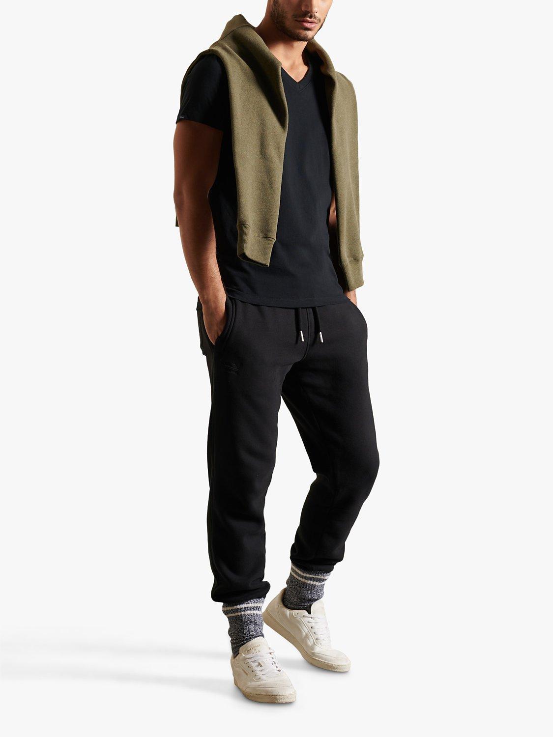 Product image 2 of 4, which shows Superdry Vintage V-Neck T-Shirt, Black, S