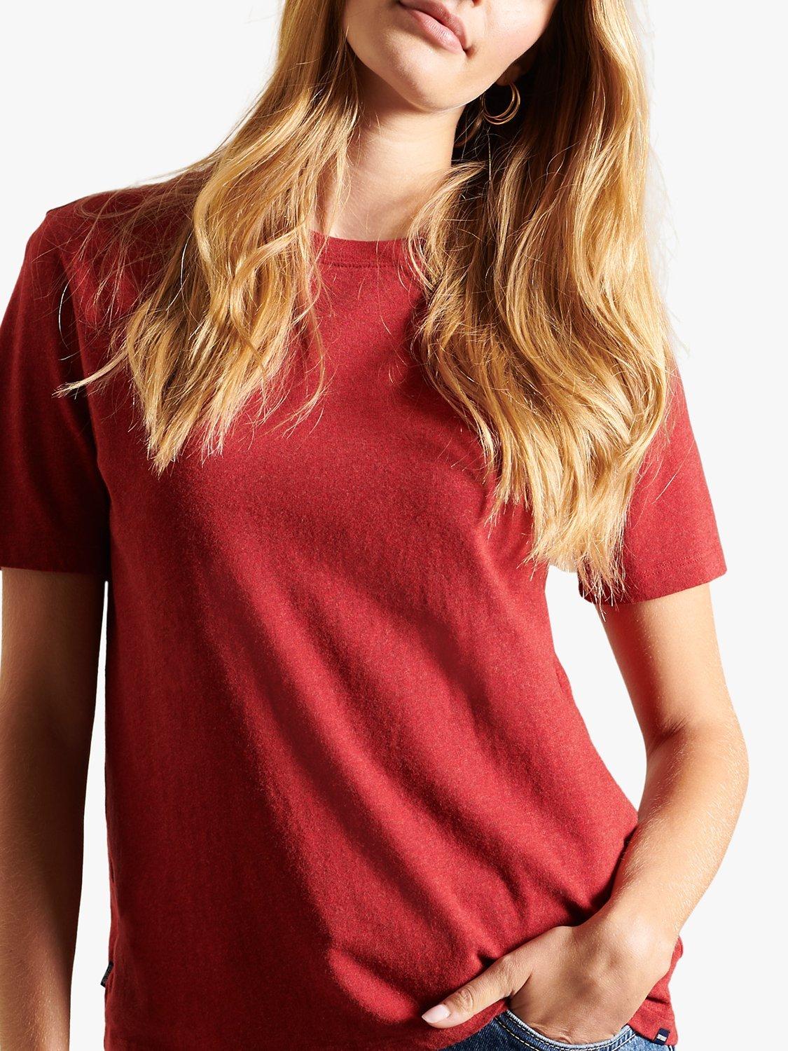 Superdry Organic Cotton Vintage Logo T-Shirt, Rhubarb Marl