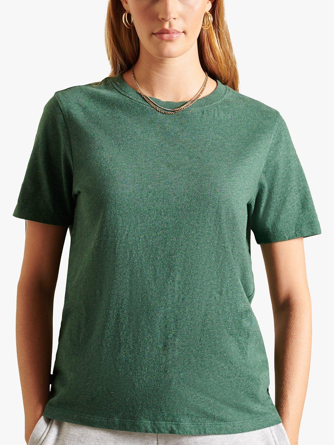 Superdry Organic Cotton Vintage Logo T-Shirt, Heritage Pine Green