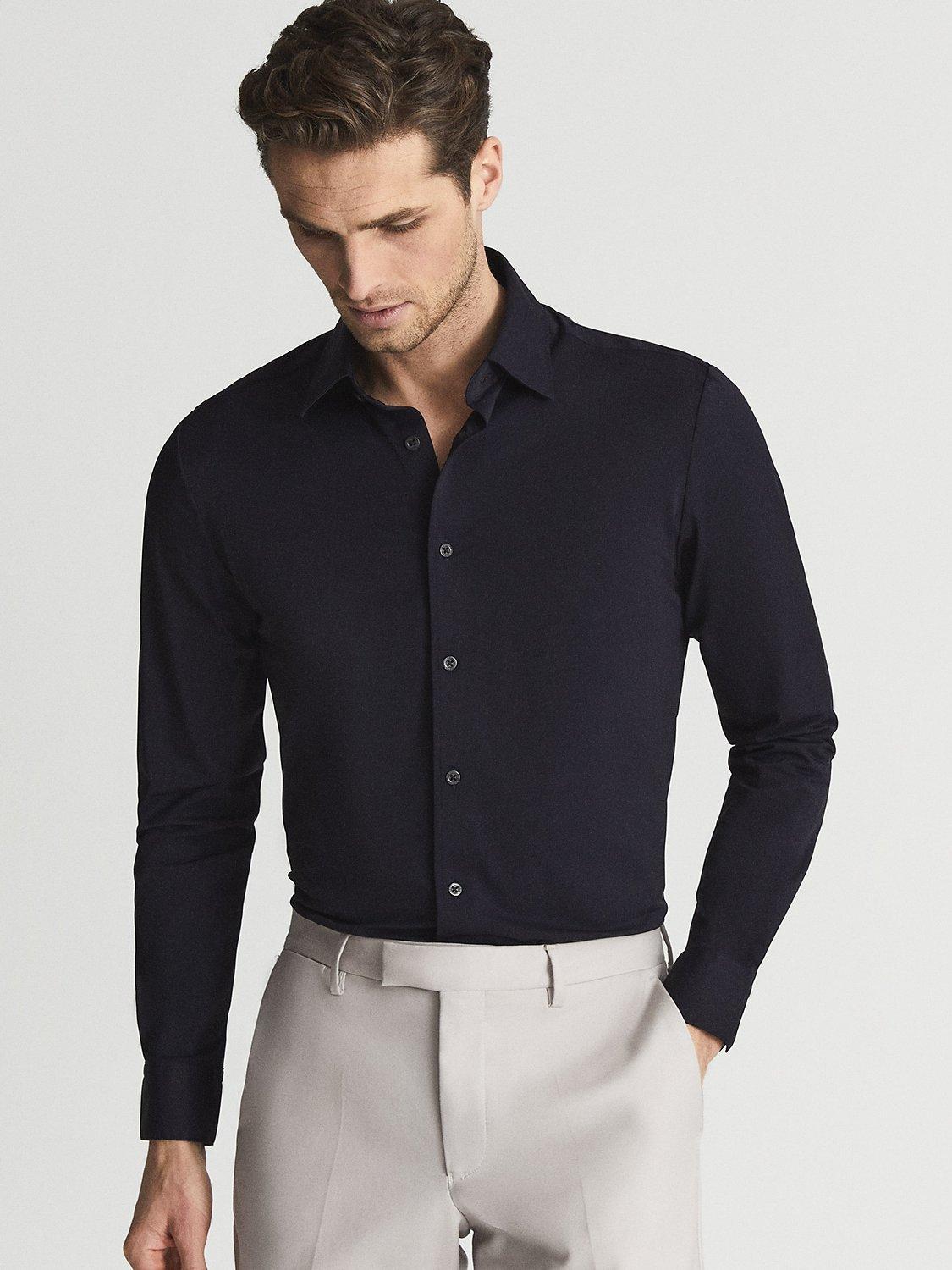 Product image 1 of 5, which shows Reiss Voyager Shirt, Navy, M
