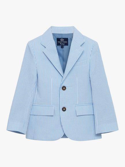 Trotters Heritage Kids' Sebastian Blazer - view 2, Pale Blue
