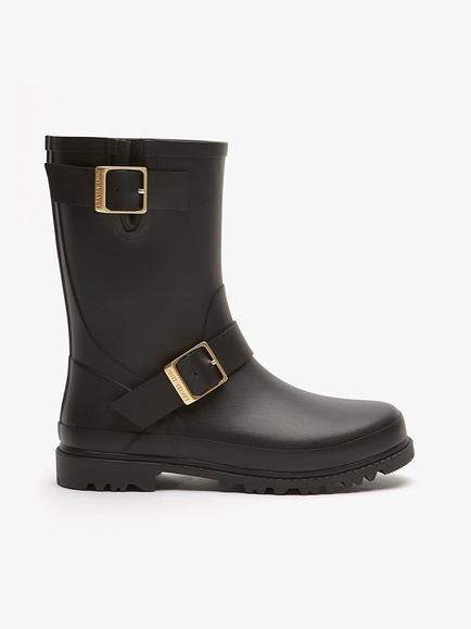 Mint Velvet Wynter Short Wellington Boots, Black Black