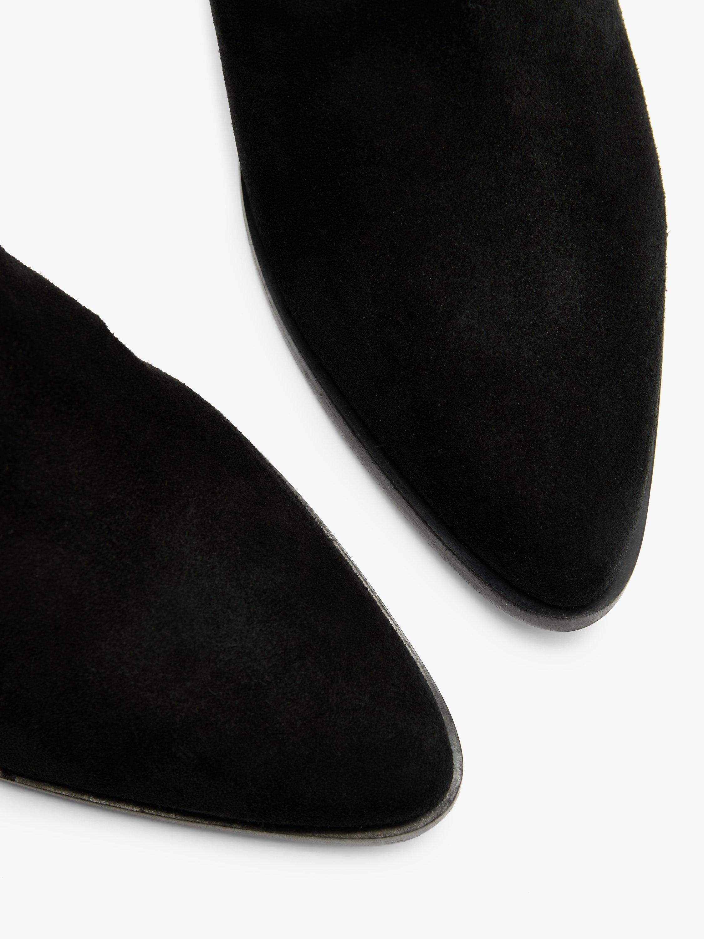 John lewis black suede boots best sale