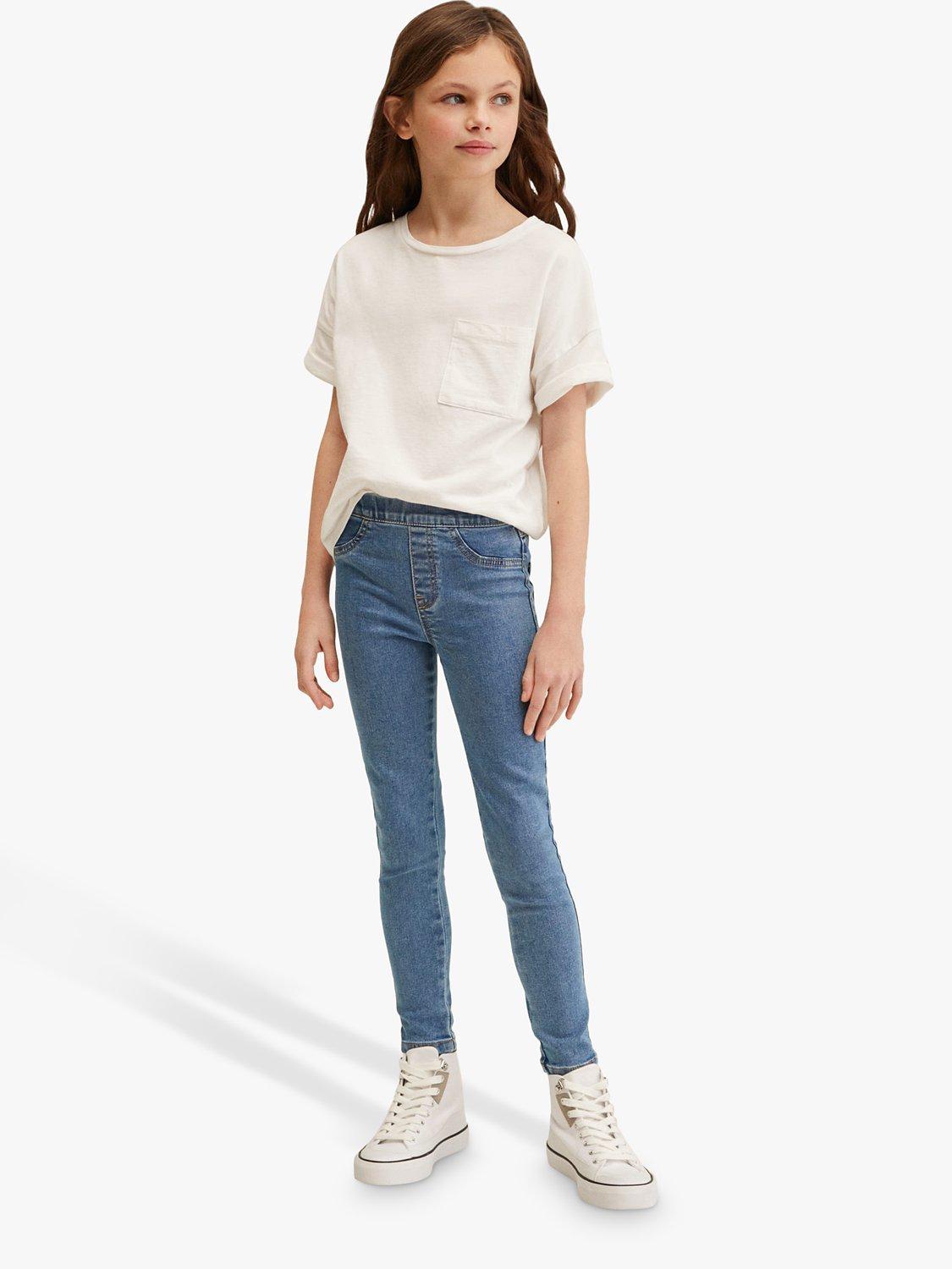 Mango Kids' Jegging Jeans, Open Blue