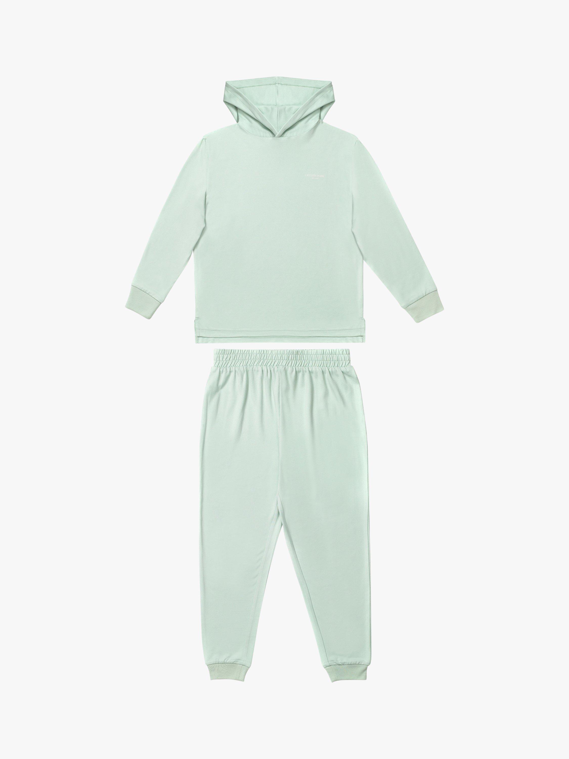 Chelsea Peers Kids' Hoodie & Joggers Lounge Set, Green