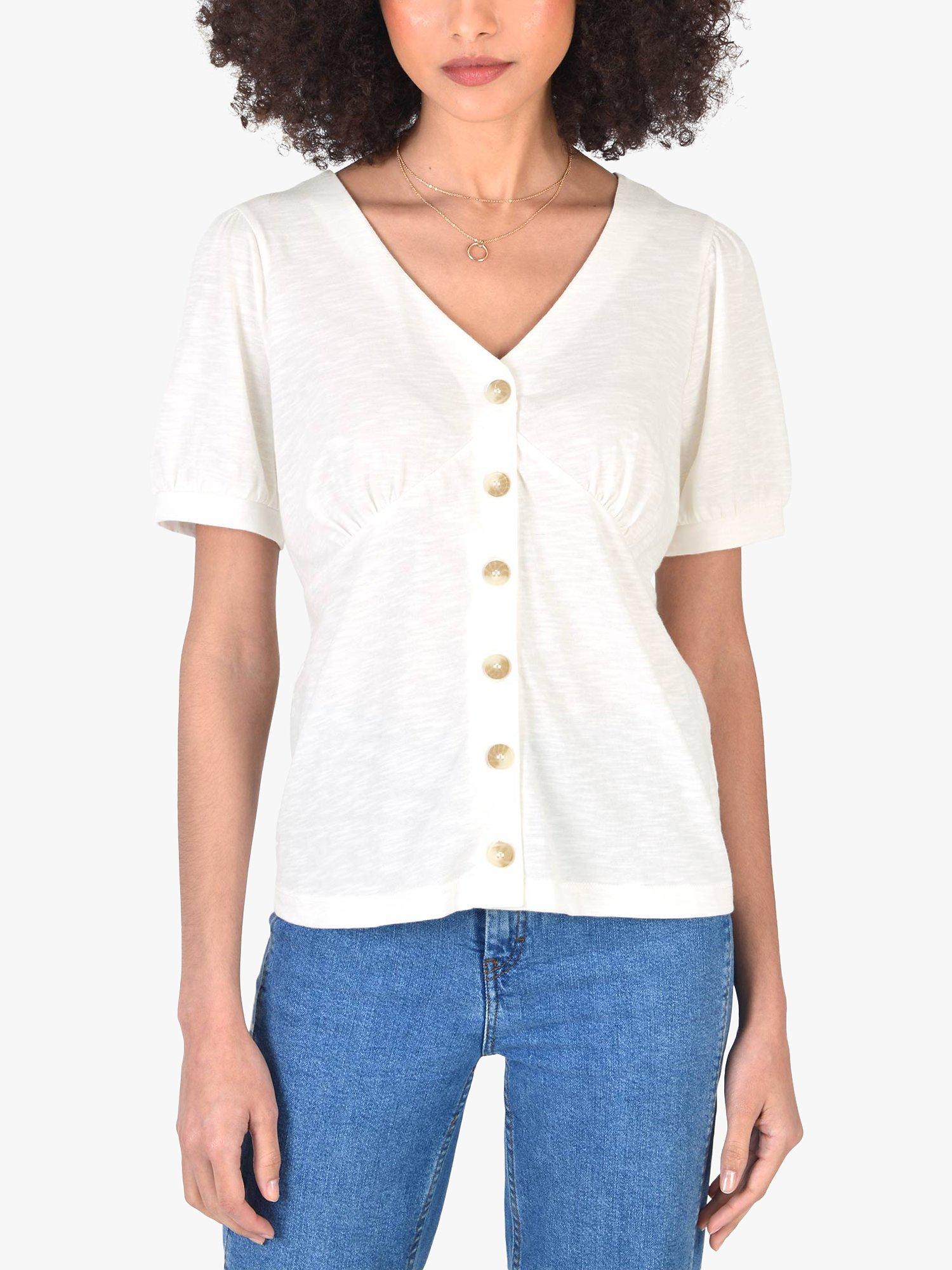 Ro&Zo Slub Button T-Shirt