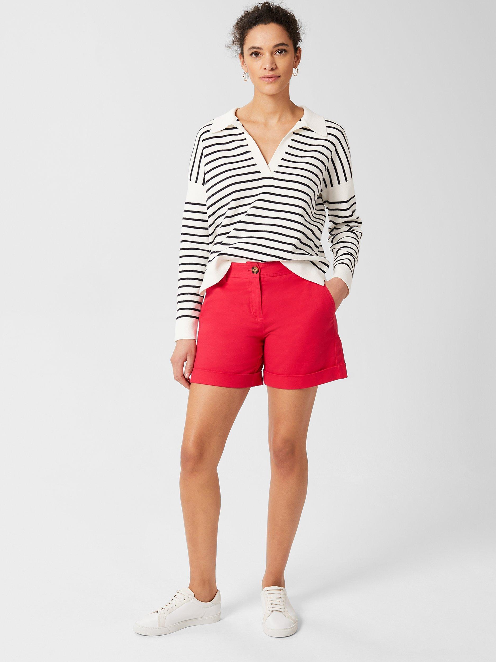 Hobbs Chessie Chino Shorts, Magenta