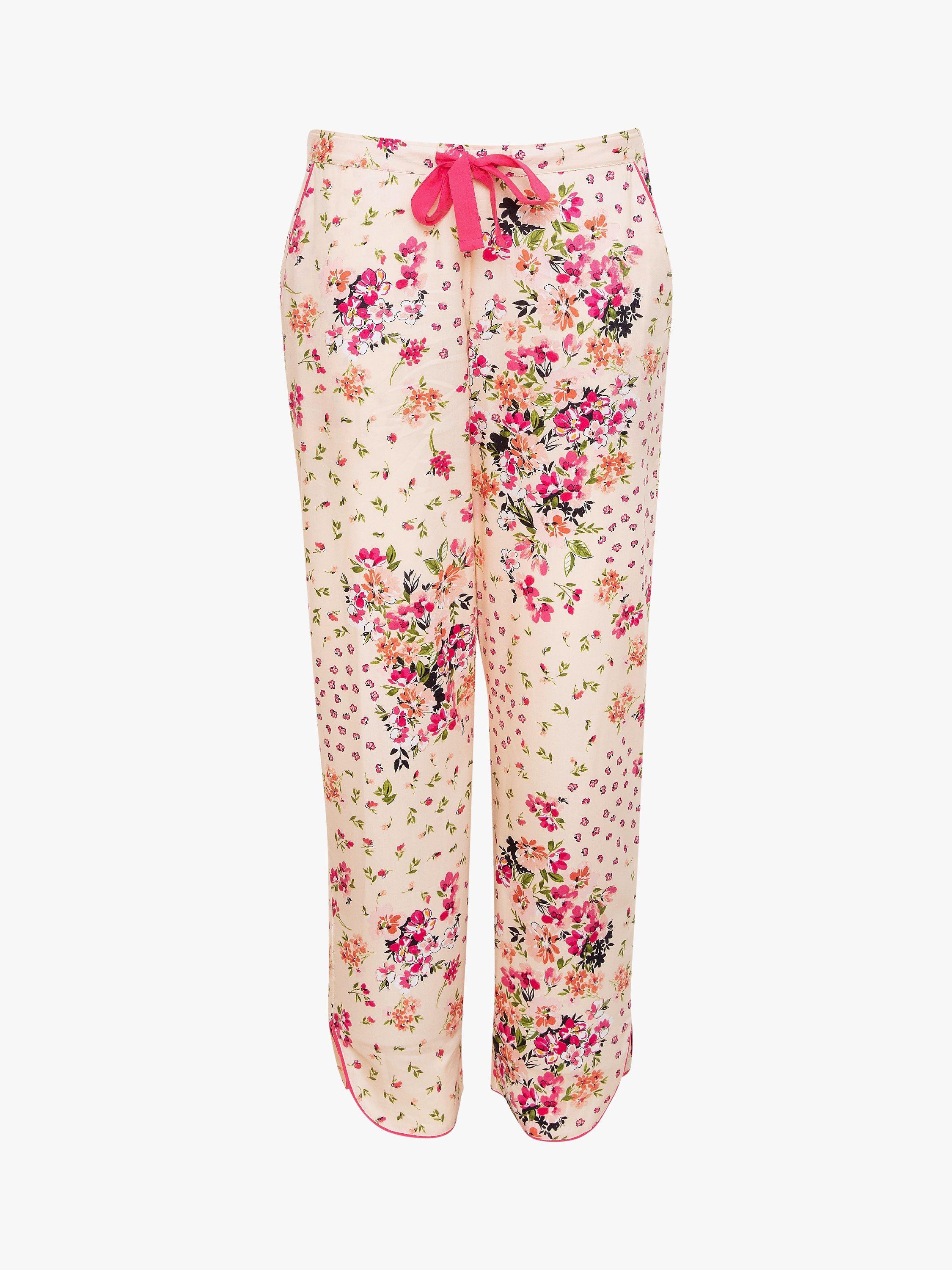 Product image 2 of 3, which shows Cyberjammies Vanessa Ditsy Floral Print Shirt Pyjama Set, Peach Mix, 18