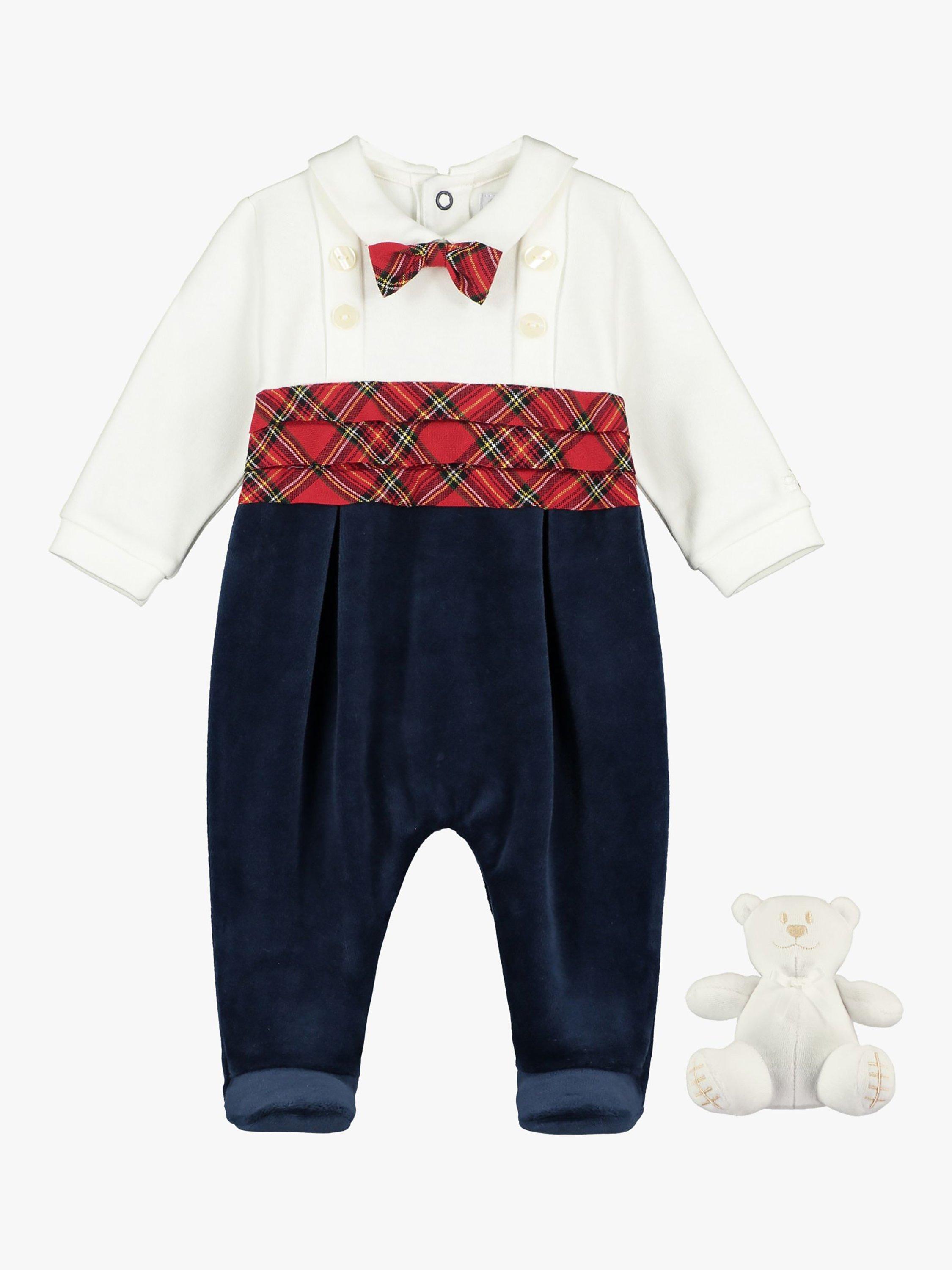 Emile et Rose Baby Callan Party All-In-One & Toy Set, Navy