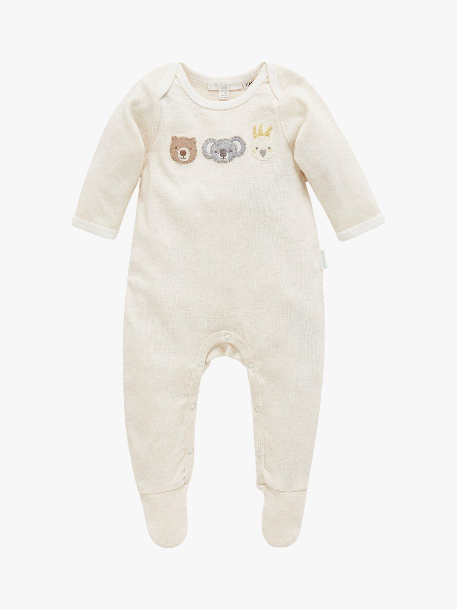 Purebaby Bush Babies Growsuit, Beige