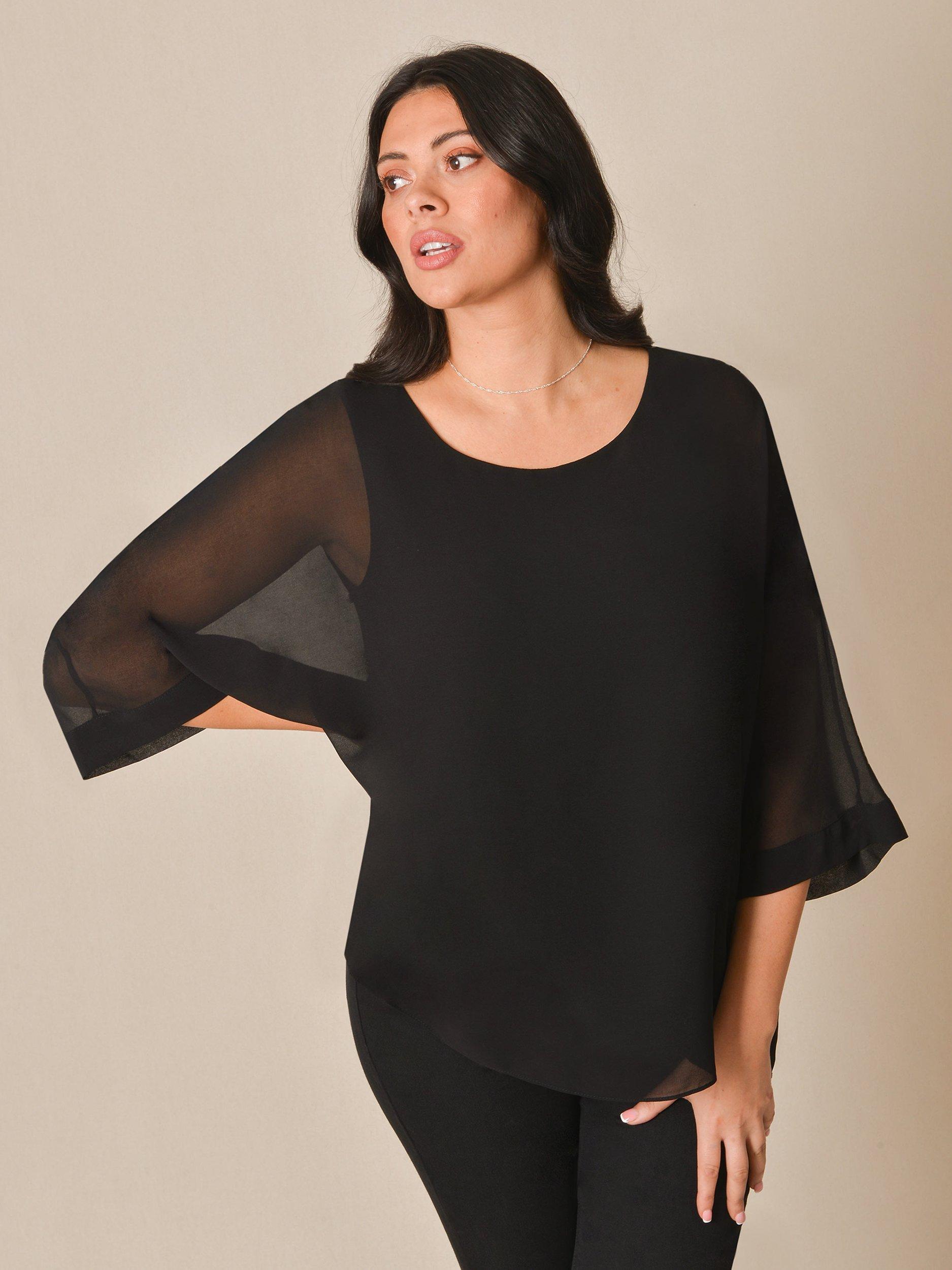 LIVE by Live Unlimited Overlay Blouse