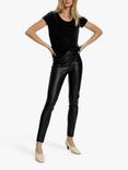 Soaked In Luxury Kaylee Faux Leather Leggings, Black