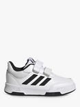 adidas Kids' Tensaur Sport Riptape Running Shoes, White/Black/Black