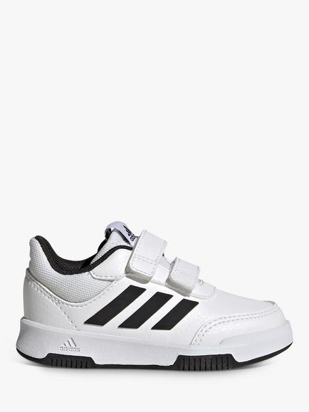 adidas Kids' Tensaur Sport Riptape Running Shoes, White/Black/Black, White/Black/Black