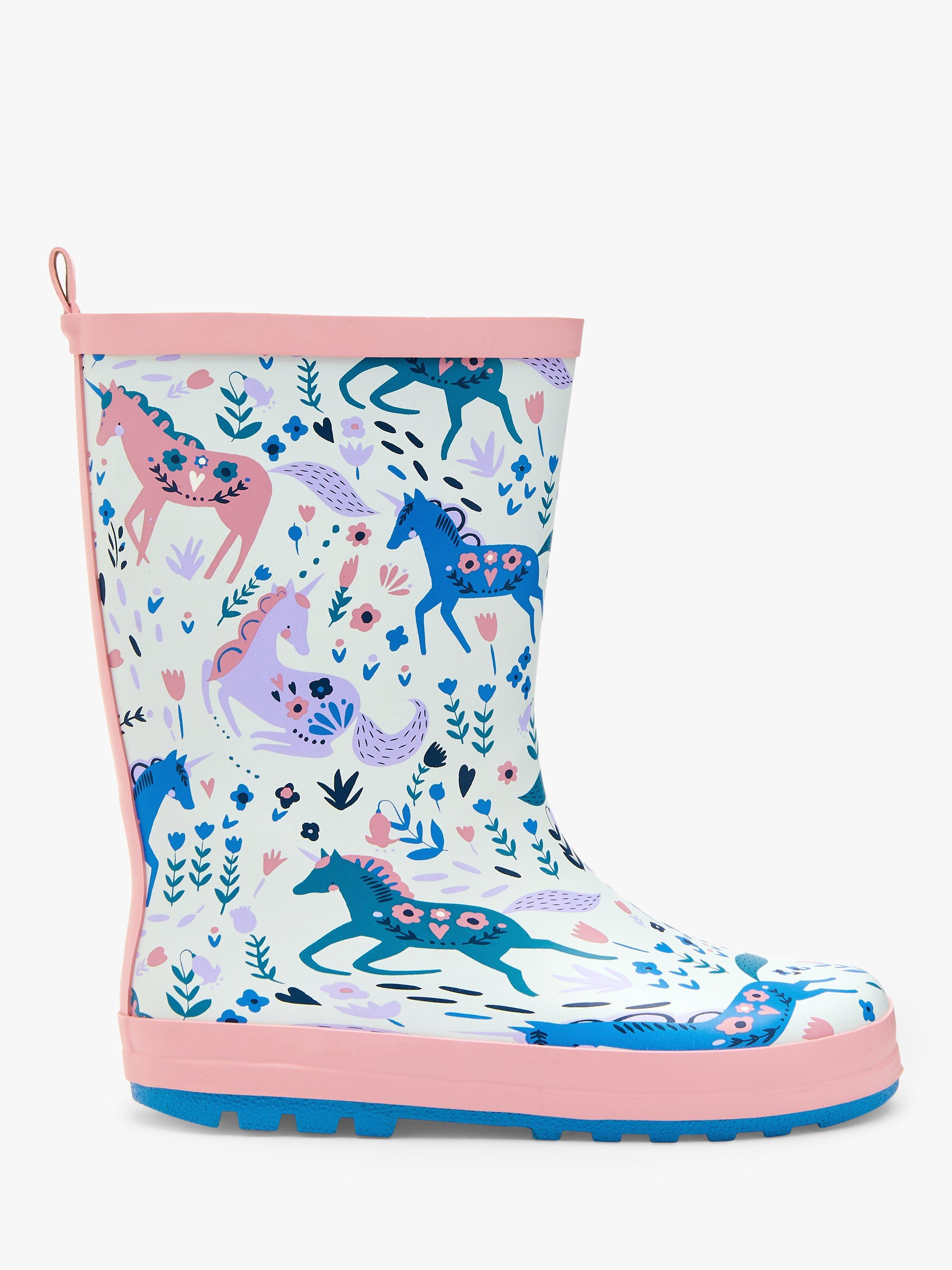 John Lewis Kids' Unicorn Wellington Boots