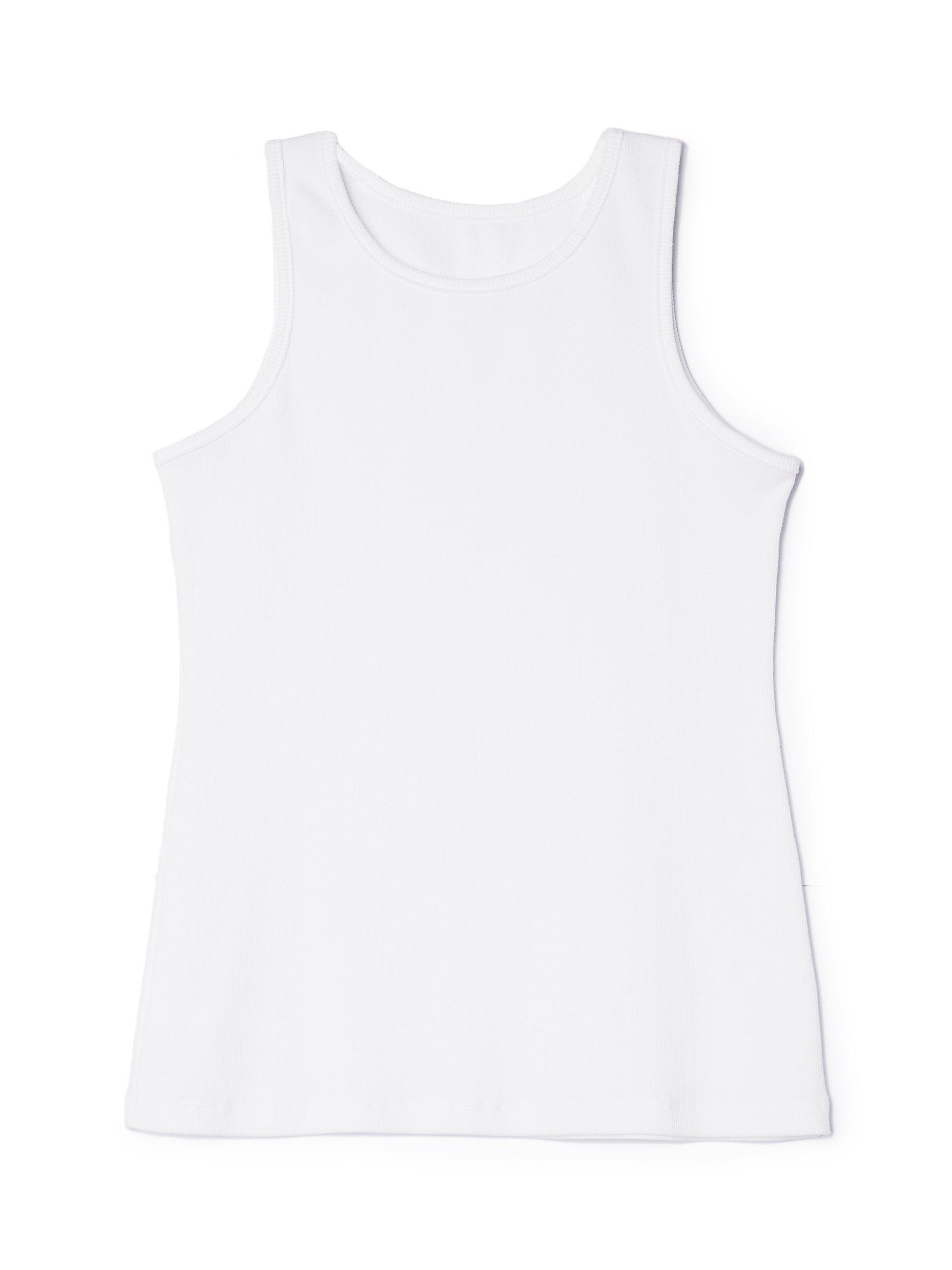 Product image 4 of 4, which shows Albaray Ribbed Vest, White, 8