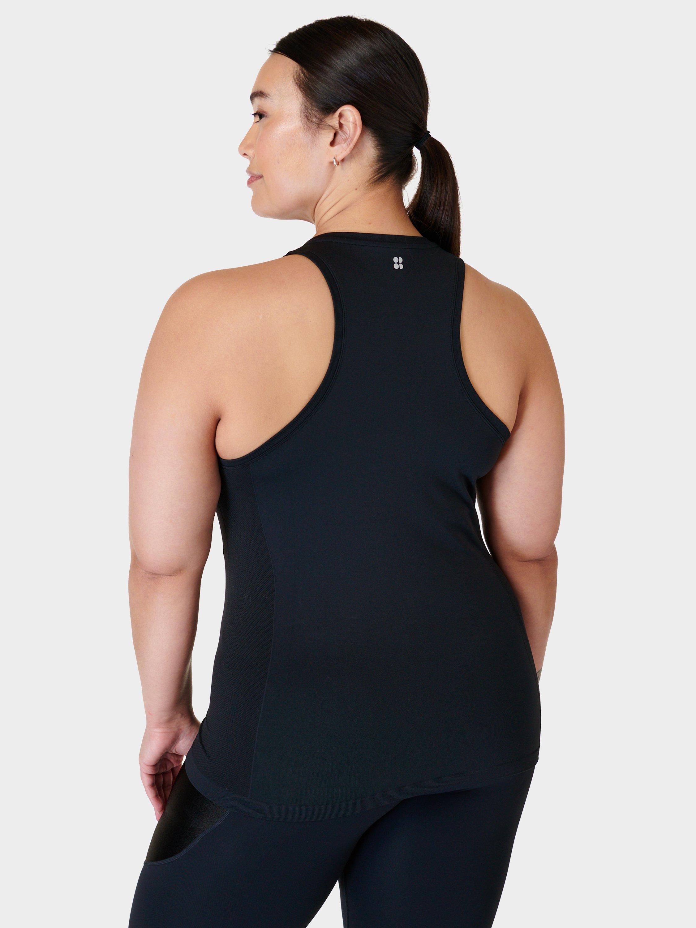 Product image 2 of 5, which shows Sweaty Betty Sleeveless Workout Top, Black, XS