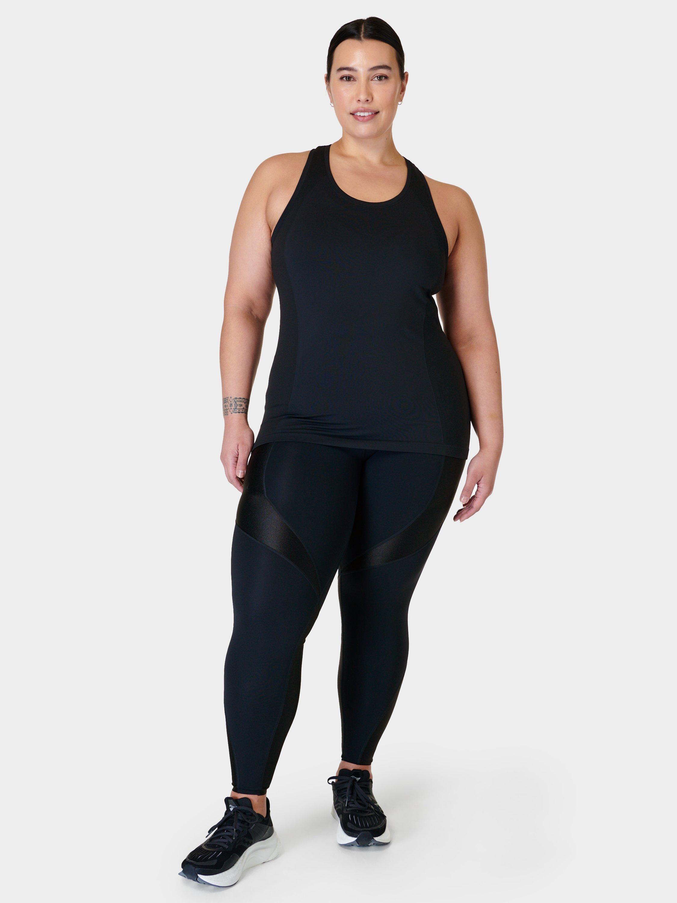Product image 4 of 5, which shows Sweaty Betty Sleeveless Workout Top, Black, XS