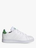 adidas Kids' Advantage Lace-Up Trainers, Cloud White/Green/Core Black