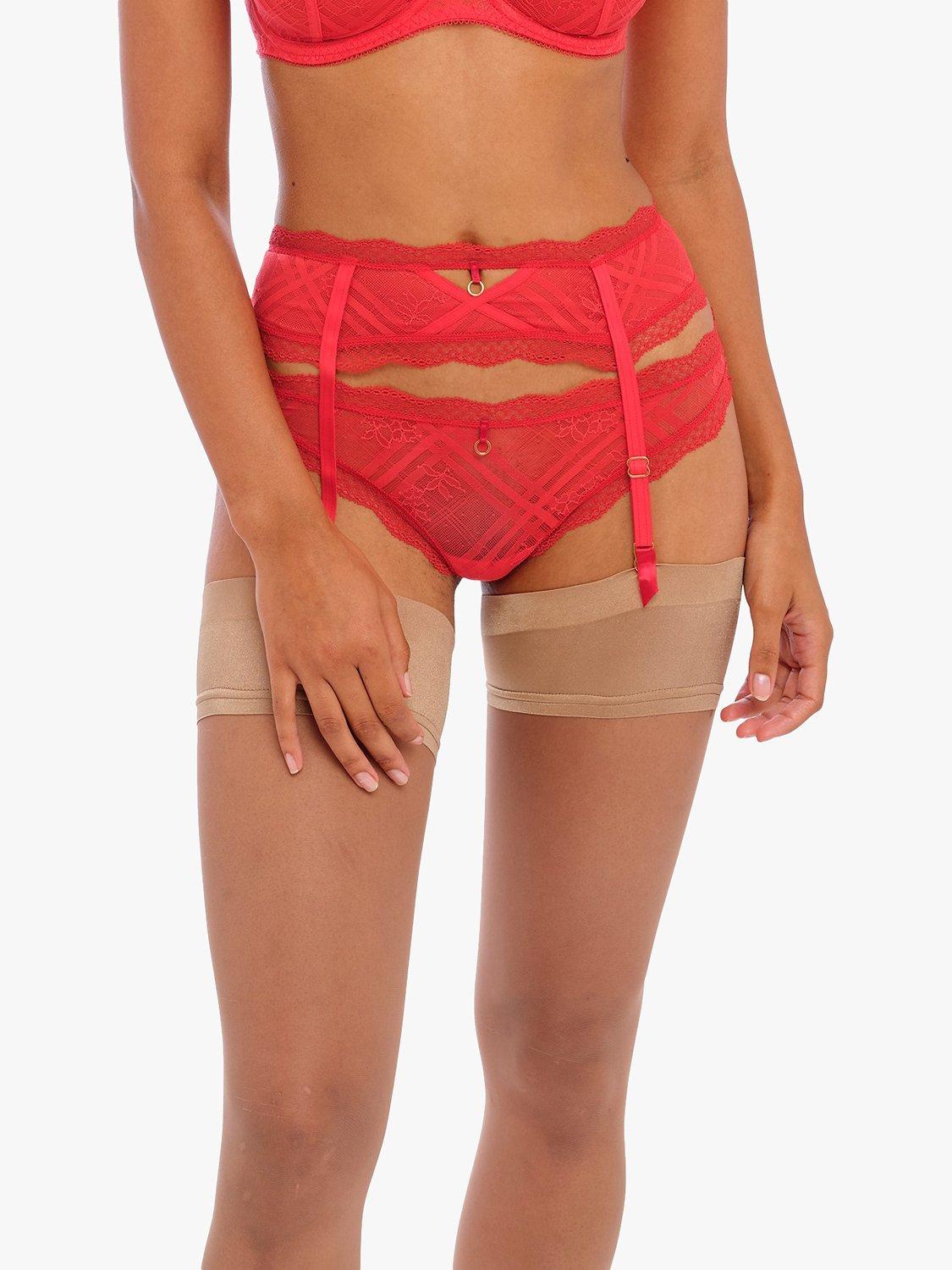 Freya Fatale Suspender, Chilli Red
