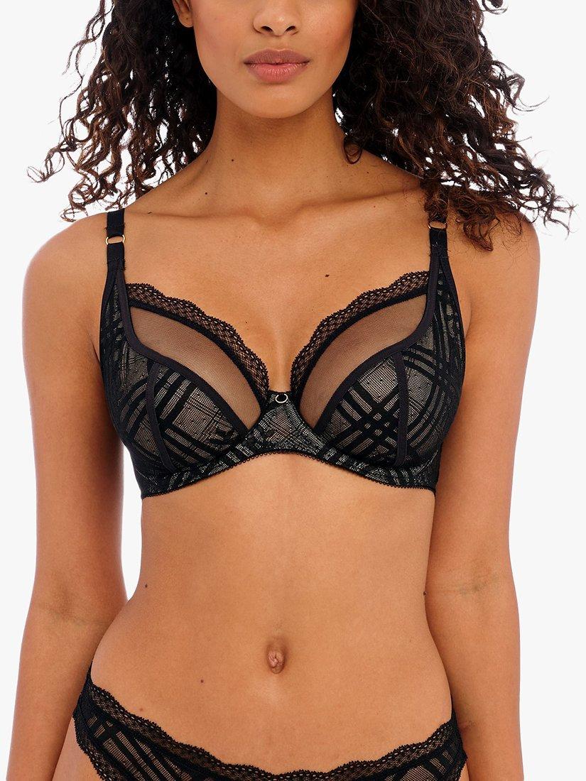 Freya Fatale Underwired Plunge Bra, Noir