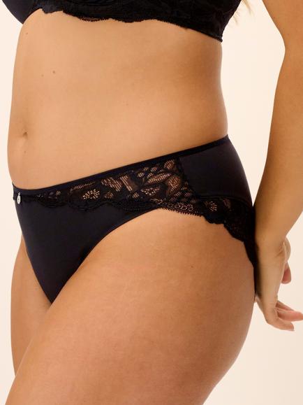 Fantasie Reflect Lace Detail Bikini Knickers - view 2, Black