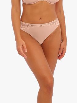 Fantasie Reflect Lace Detail Bikini Knickers, Natural Beige