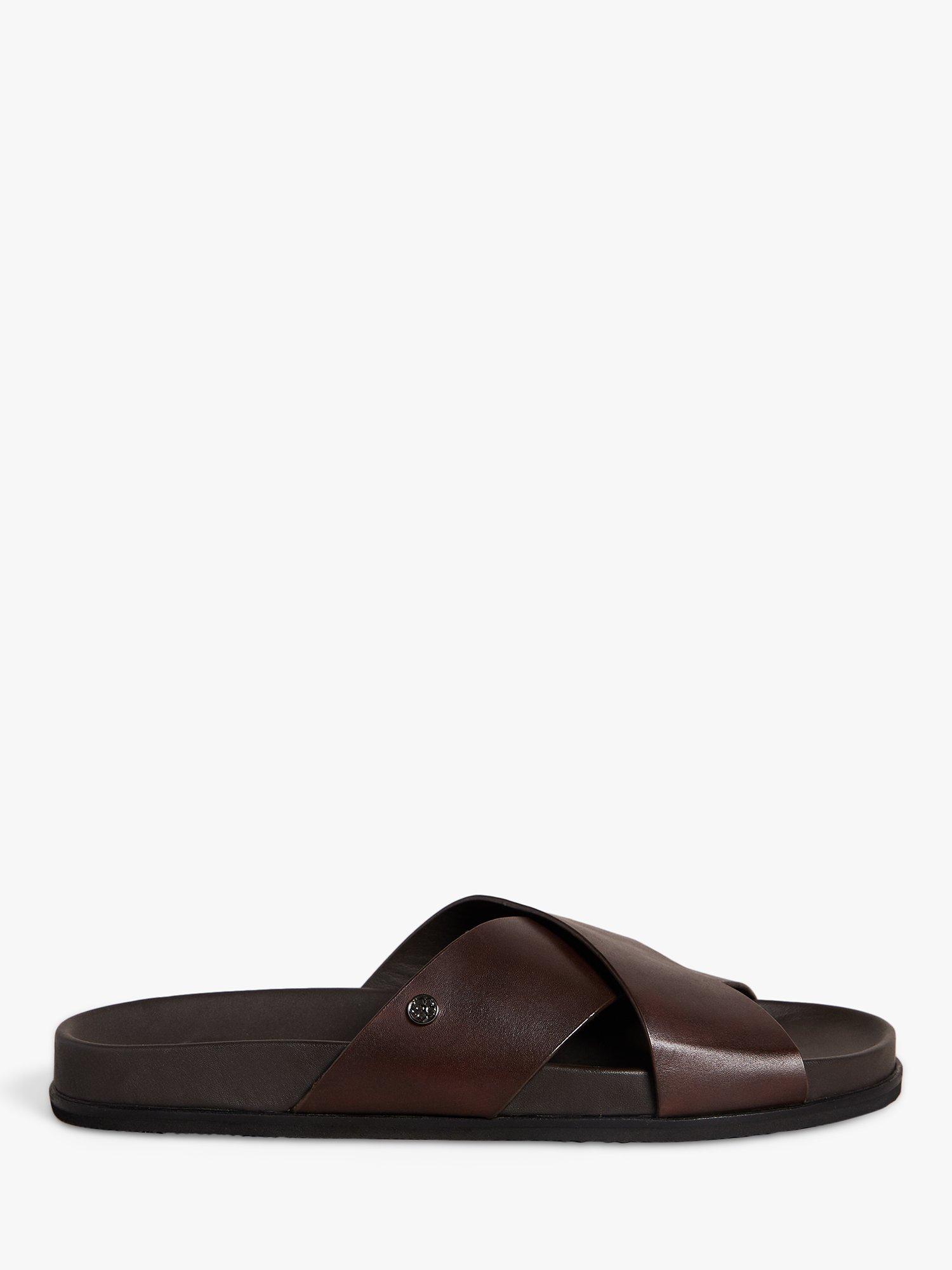 Ted Baker Oscarr Leather Sandals, Brown