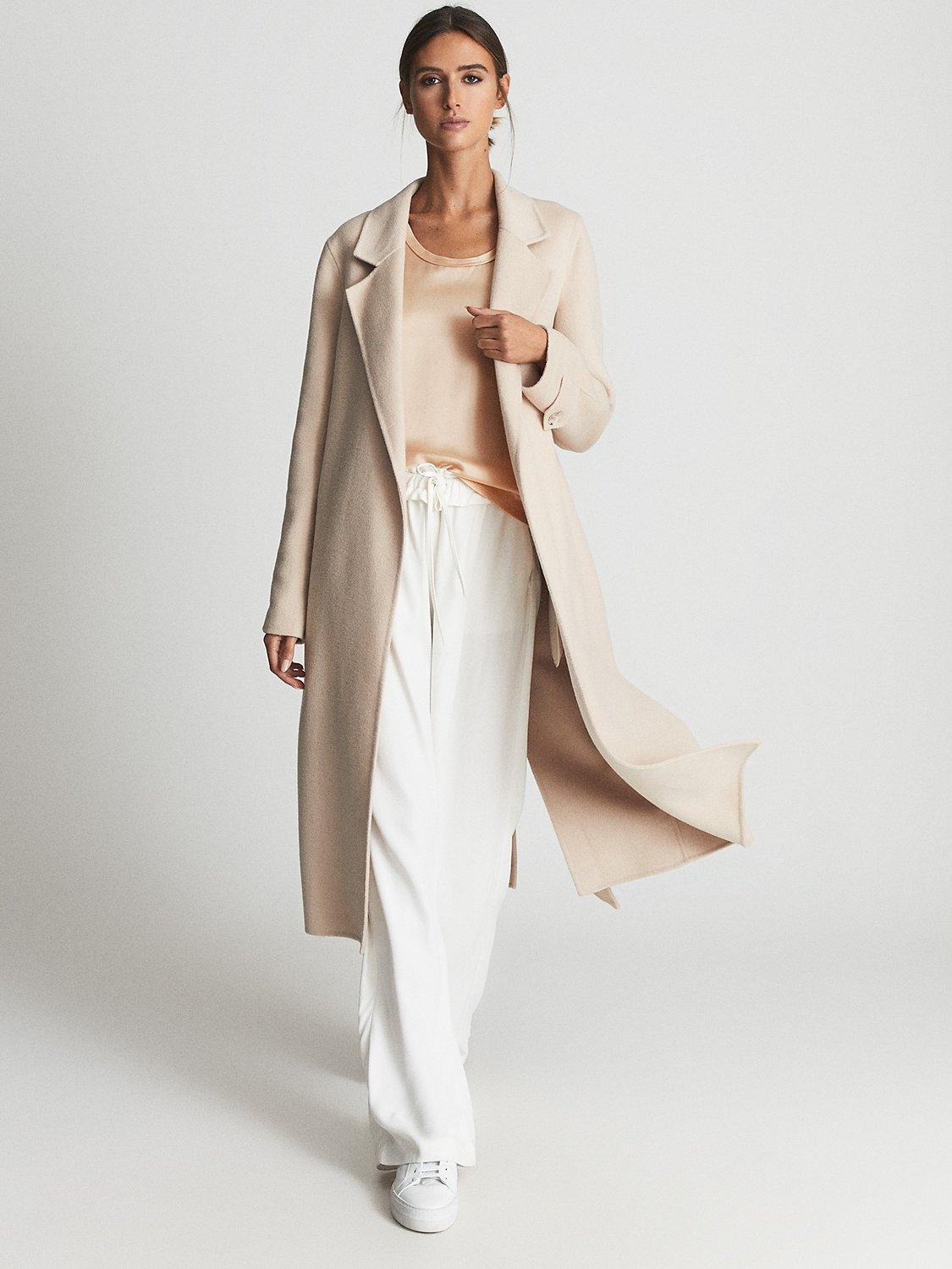 Product image 4 of 5, which shows Reiss Riley Silk Front Vest Top, Nude, XS