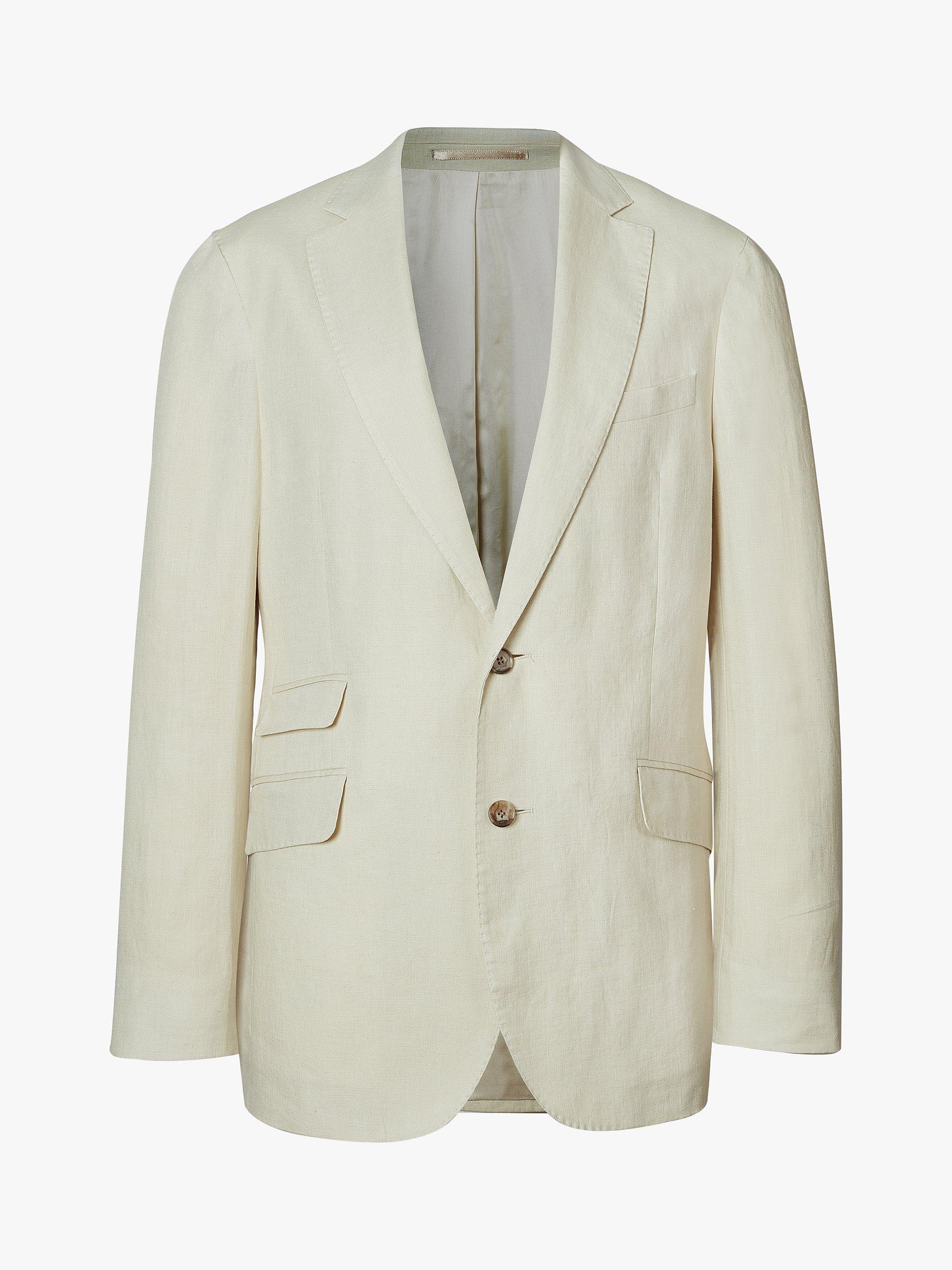 KOY Linen Blazer, Beige, 48R