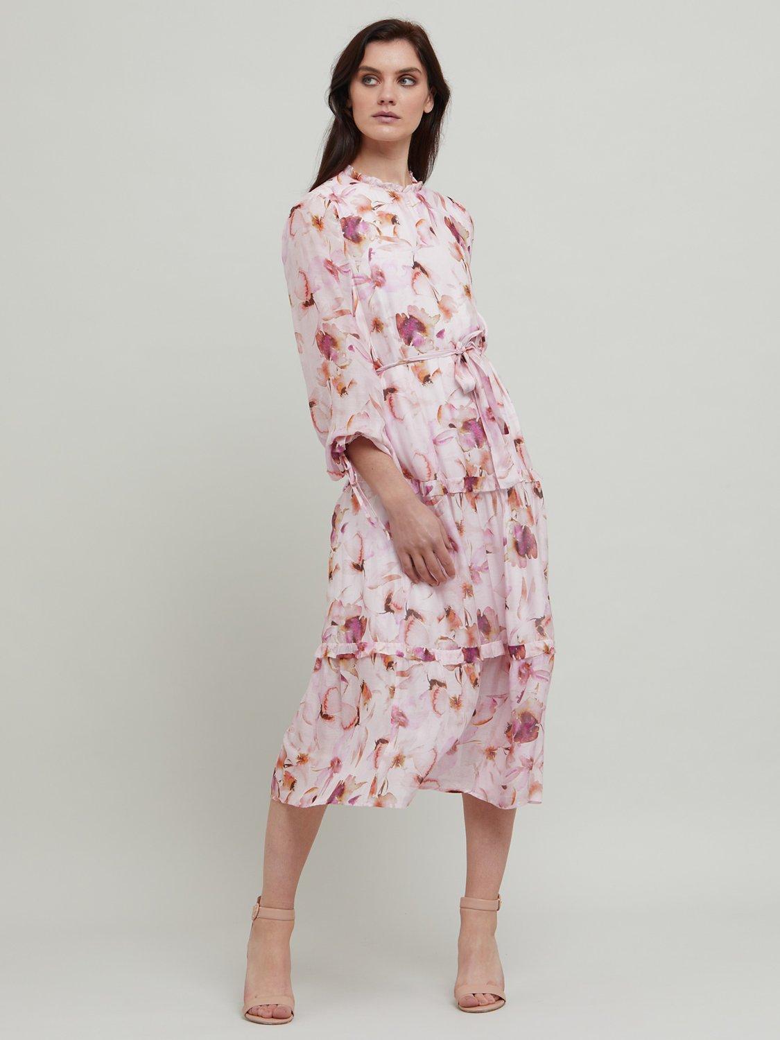 Helen McAlinden Flo Tiered Midi Dress, Multi