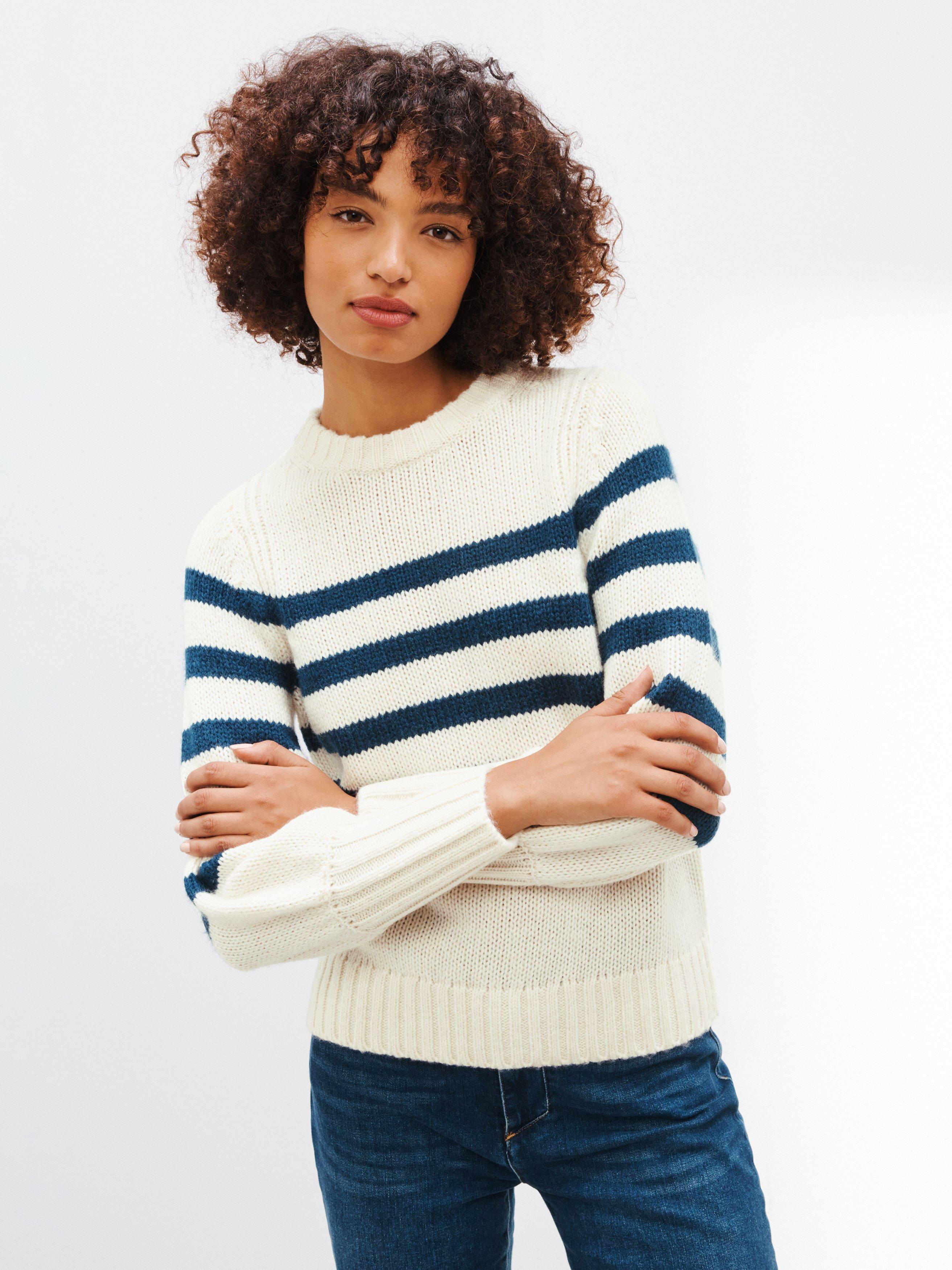 AND/OR Rachel Stripe Round Neck Jumper