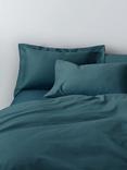 John Lewis Temperature Balancing Cotton 400 Thread Count Cotton Bedding, Loch Blue