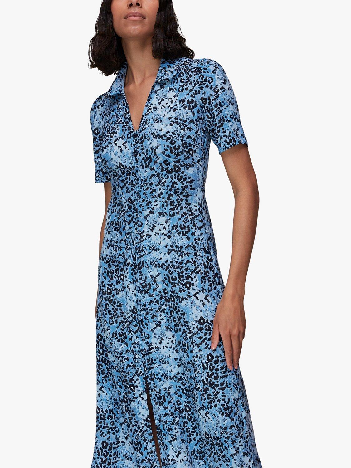 Whistles Rowan Hyena Spot Midi Dress