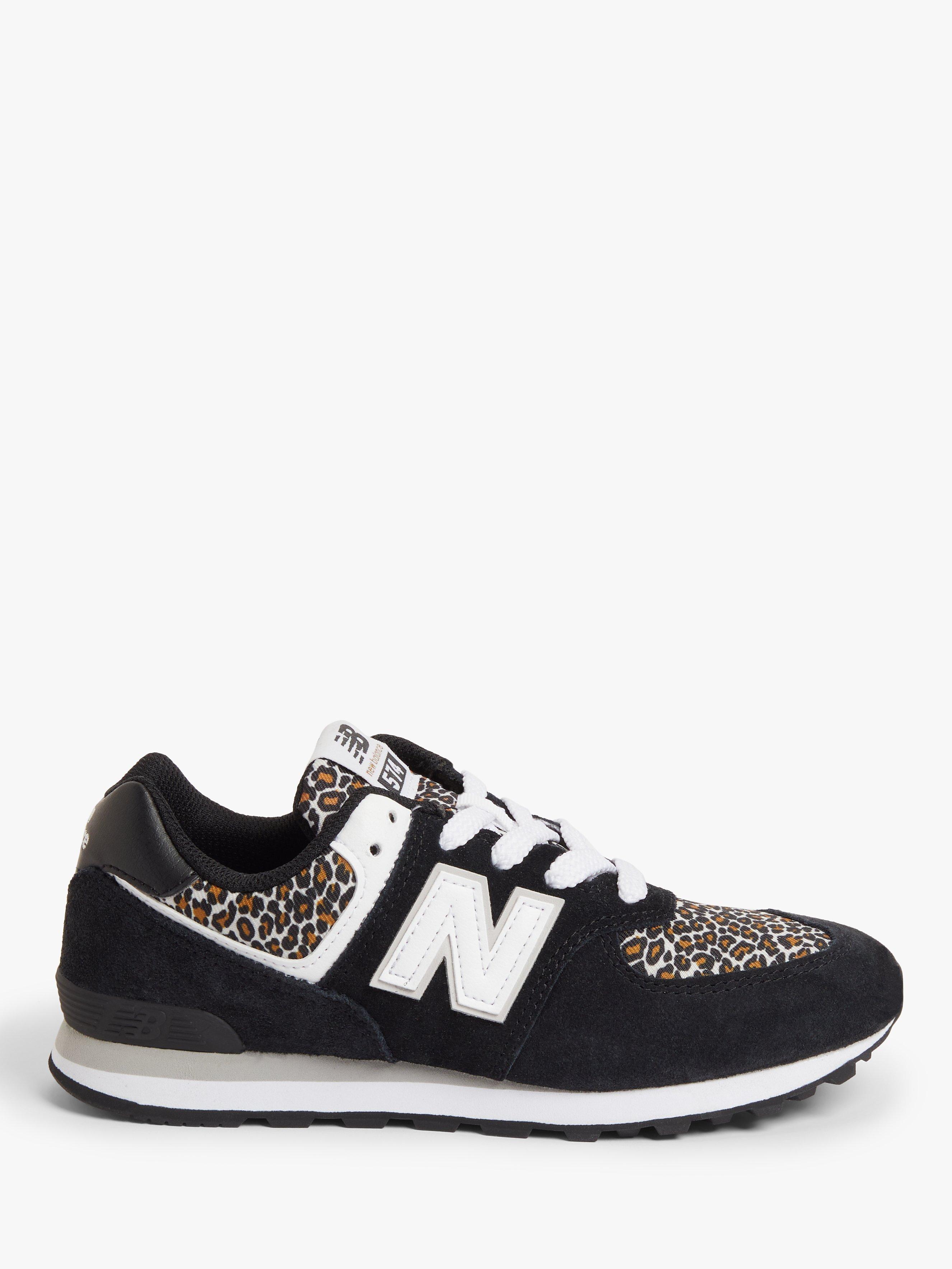 New Balance Kids' 574 Lace-Up Trainers, Black