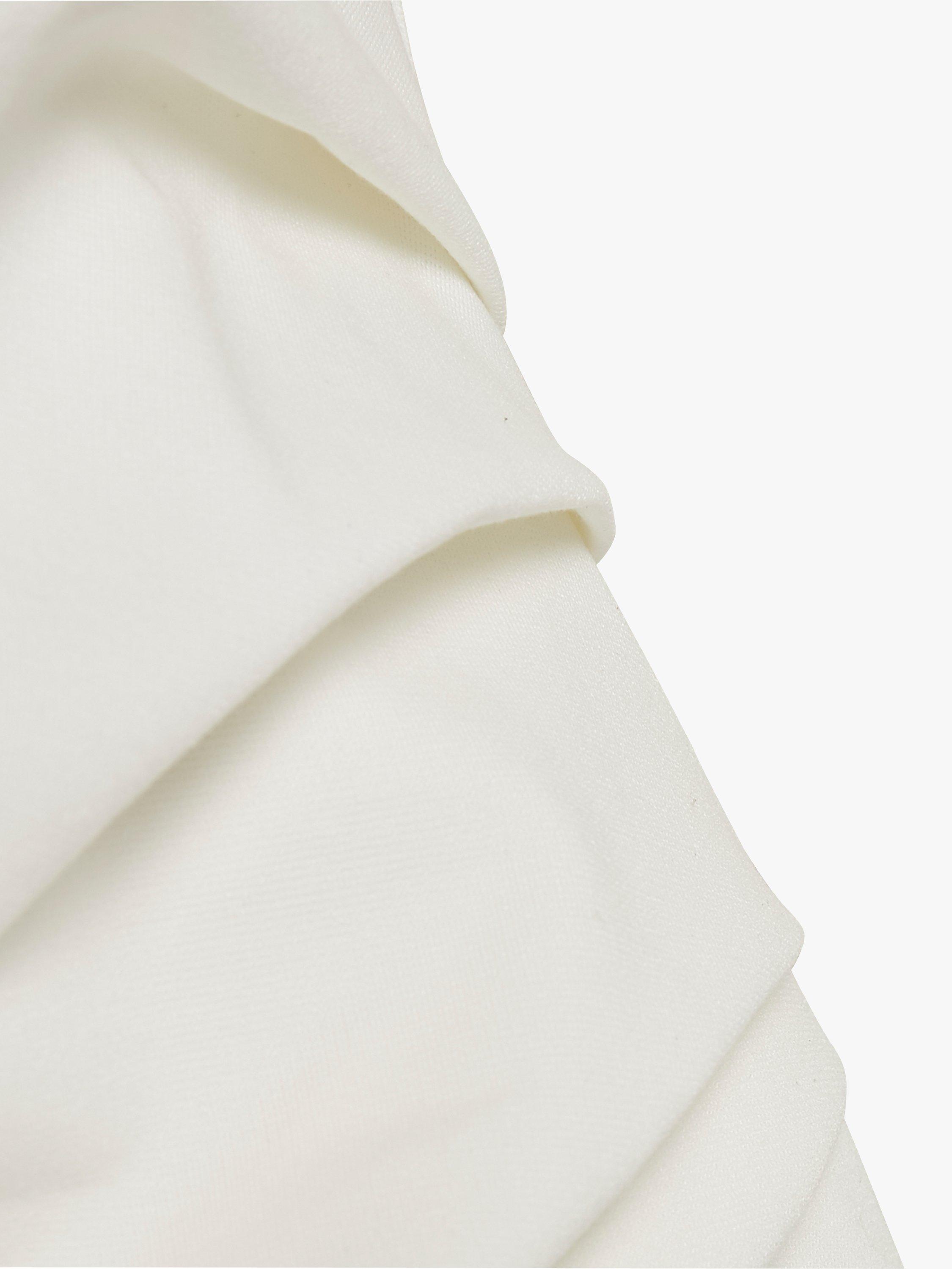 Product image 5 of 6, which shows KAFFE India Sleeveless V-Neck Cocktail Mini Dress, Chalk, XL