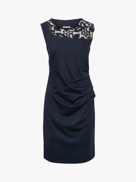 KAFFE India Vivi Cocktail Dress, Midnight Marine - view 2, Midnight Marine