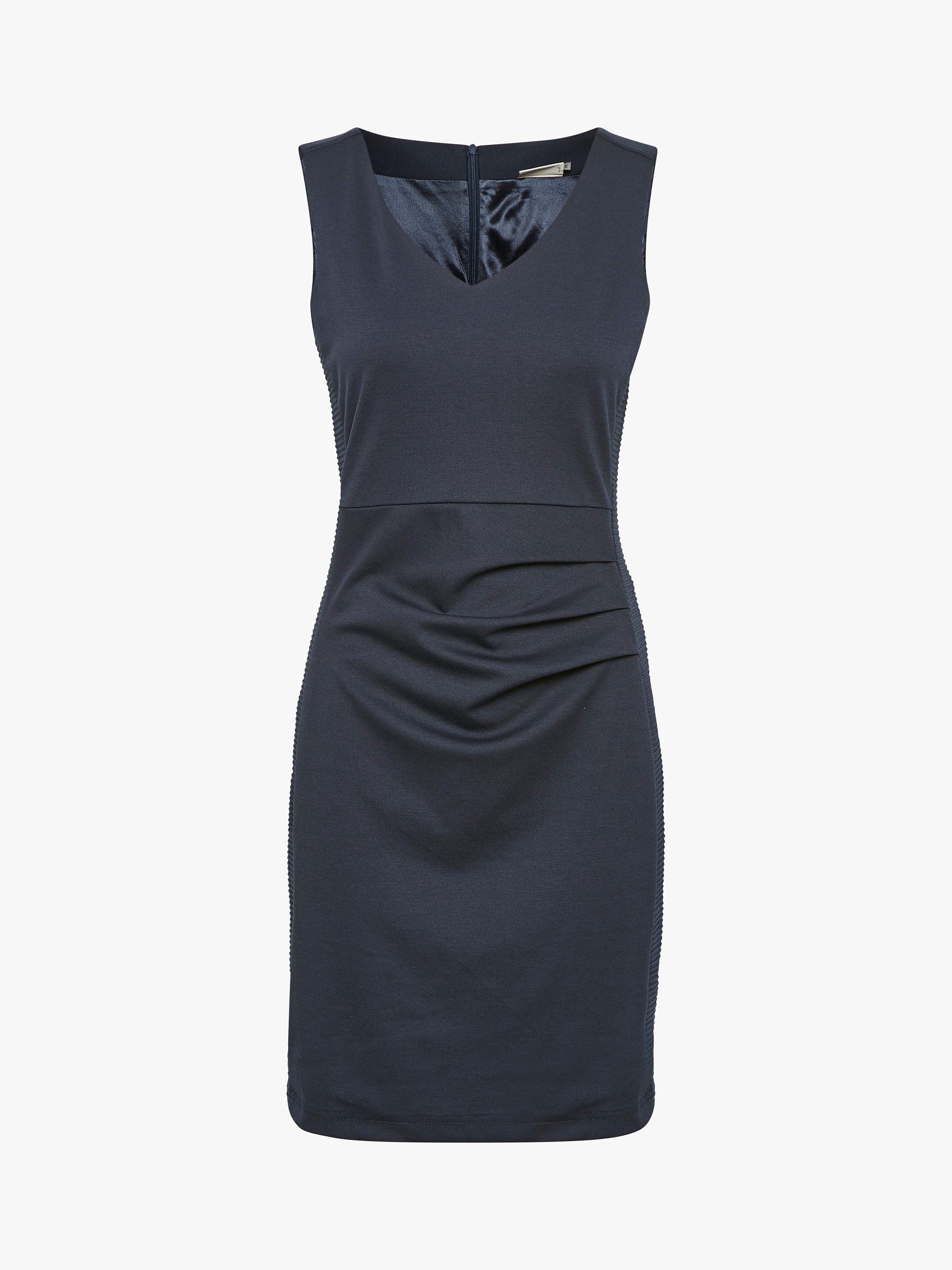 Product image 4 of 8, which shows KAFFE Sara Slim Fit Sleeveless Dress, Midnight Marine, XS