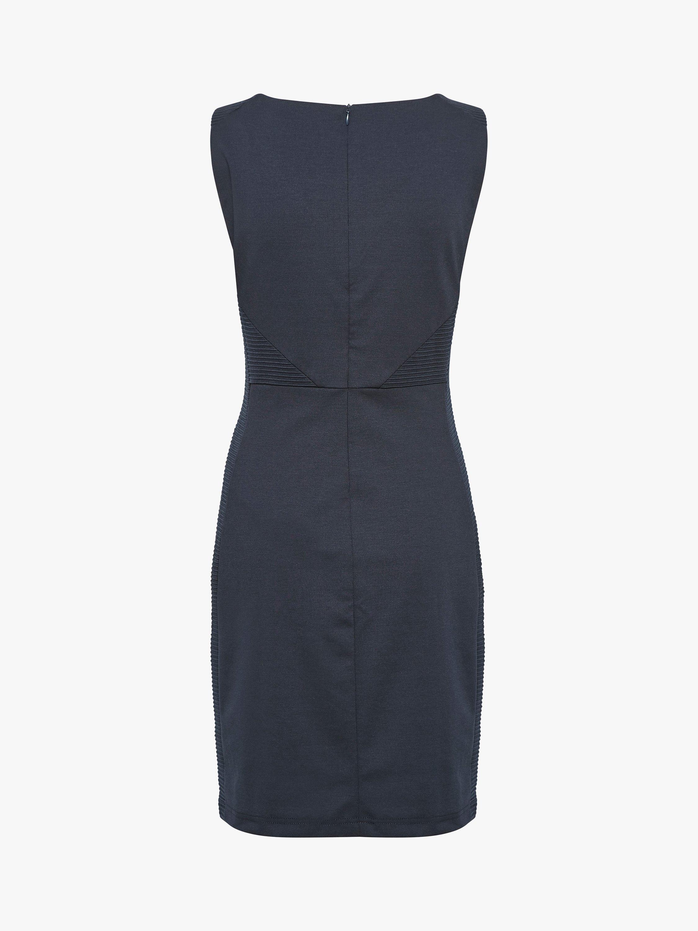 Product image 7 of 8, which shows KAFFE Sara Slim Fit Sleeveless Dress, Midnight Marine, XS