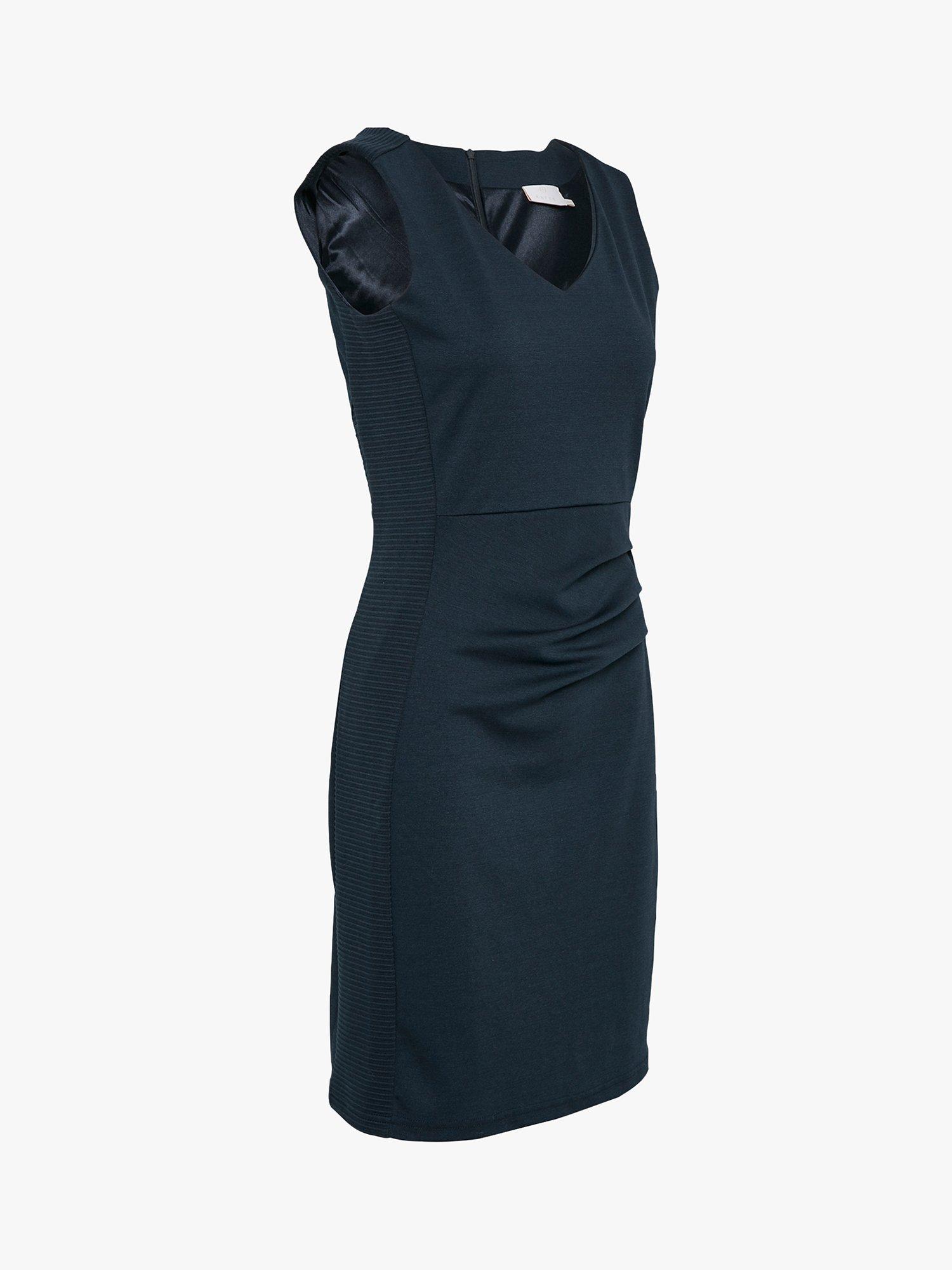 Product image 8 of 8, which shows KAFFE Sara Slim Fit Sleeveless Dress, Midnight Marine, XS