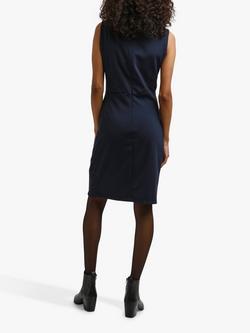 KAFFE Sara Slim Fit Sleeveless Dress, Midnight Marine - view 2, Midnight Marine
