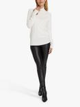 KAFFE Astrid Roll Neck Jumper, Chalk
