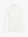KAFFE Astrid Roll Neck Jumper, Chalk