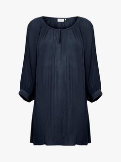 KAFFE Amber 3/4 Sleeve Tunic Top - view 2, Midnight Marine