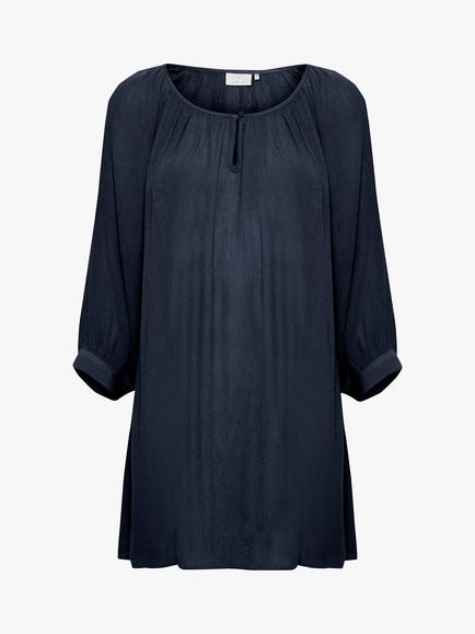 KAFFE Amber 3/4 Sleeve Tunic Top - view 2, Midnight Marine